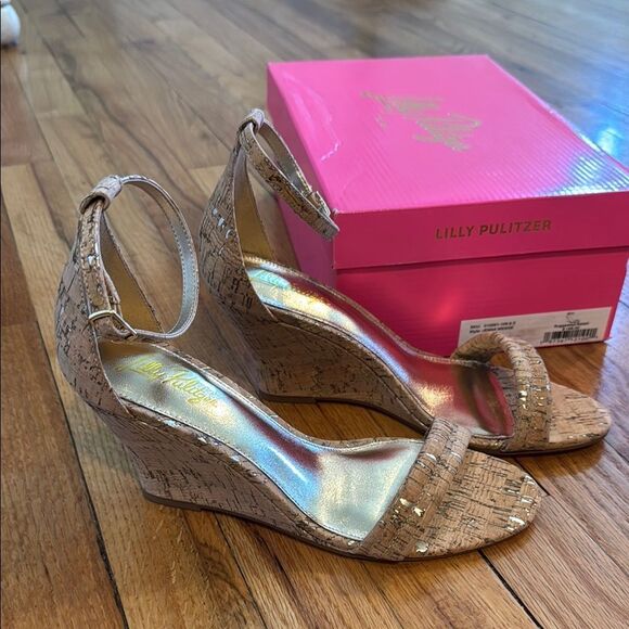 Lilly Pulitzer Jenna Wedges 8.5 - Picture 1 of 4
